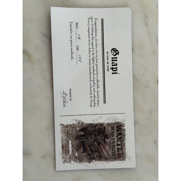 Guapi Men's Skeleton Rhinestone Hoodie Black Limited Editions Size S NWT (JB) - Picture 10 of 14